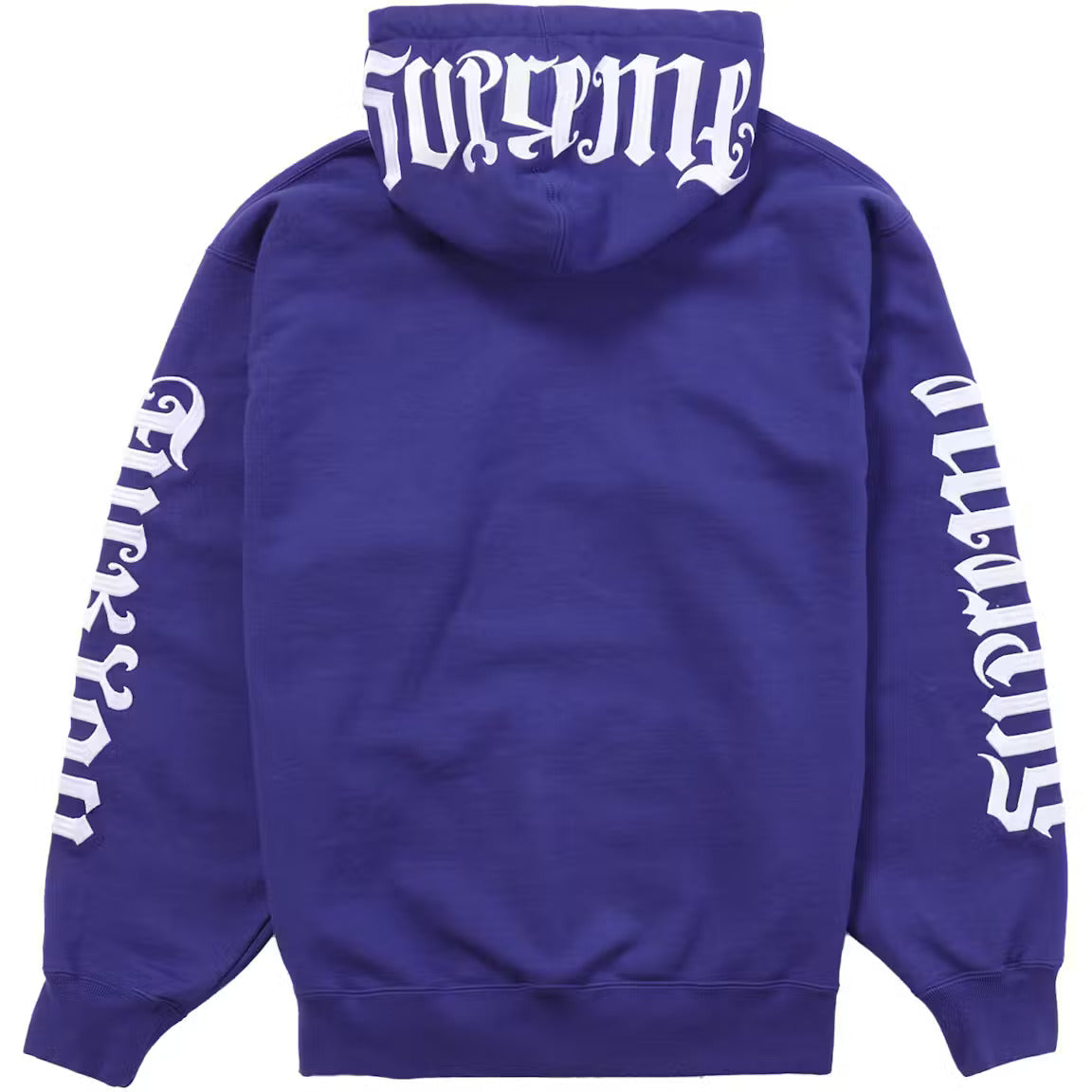 Supreme Ambigram Hooded Sweatshirt Washed Navy