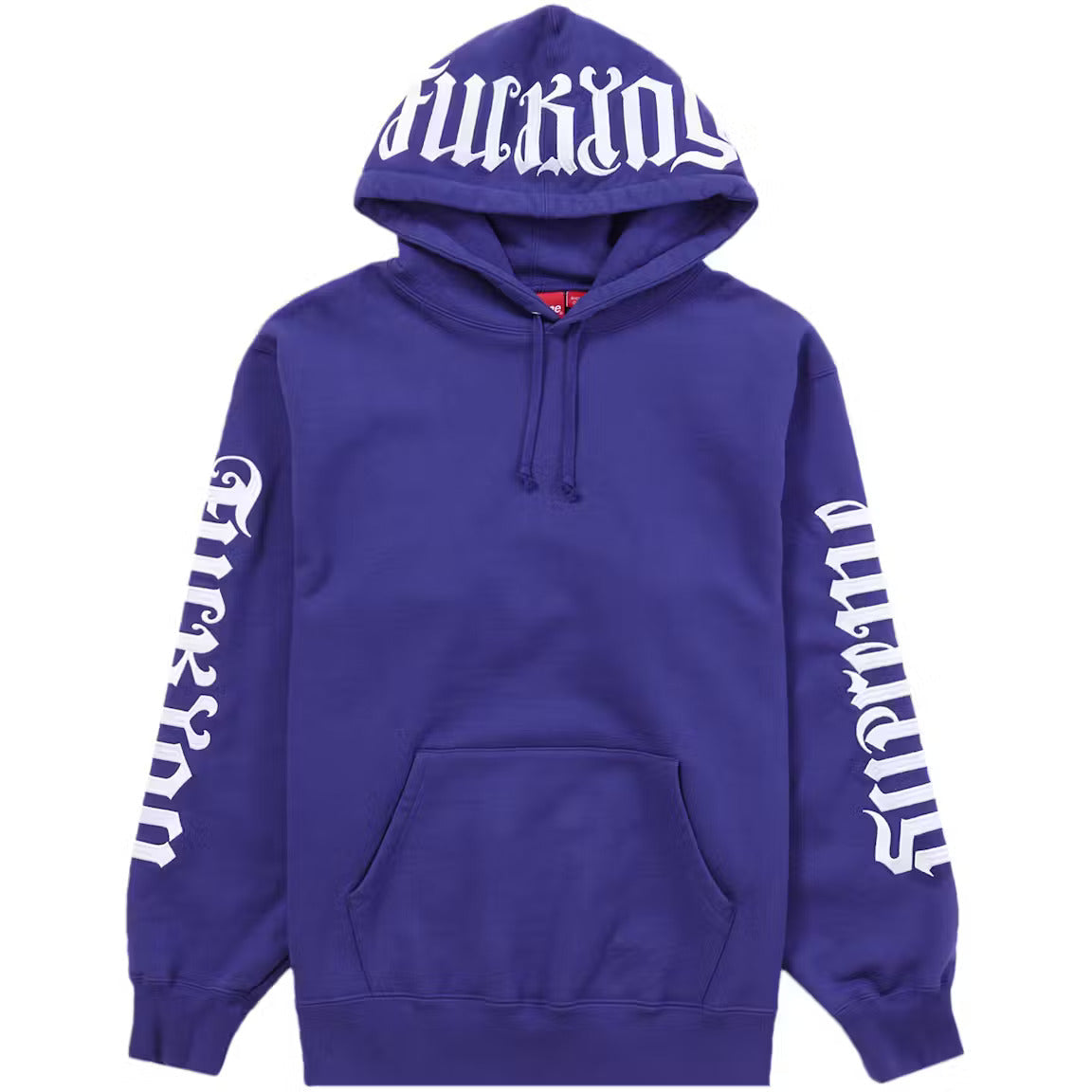 Supreme Ambigram Hooded Sweatshirt Washed Navy