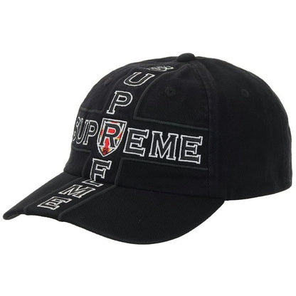Supreme Cross 6-Panel Cap Black