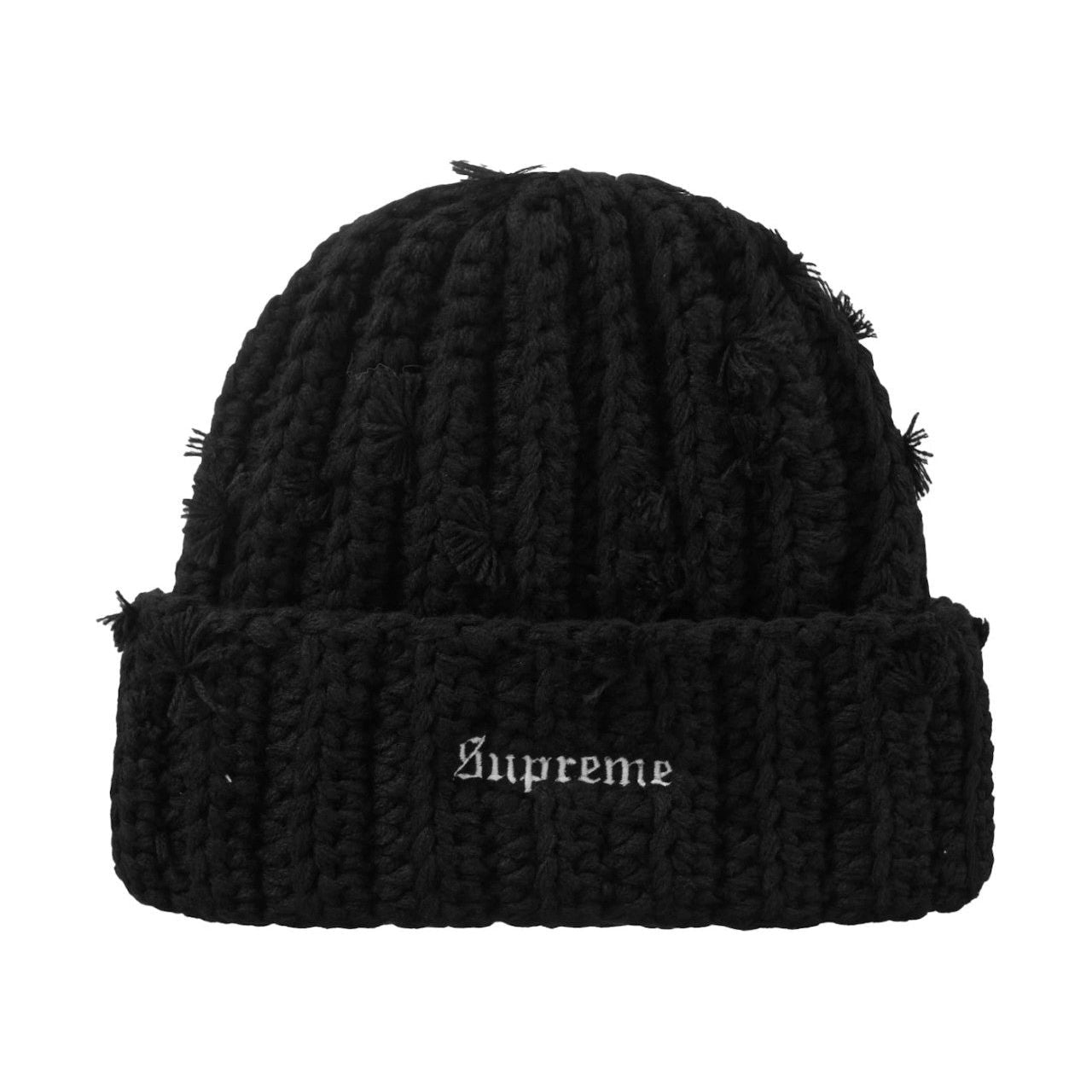 Supreme Hand Tied Beanie Black