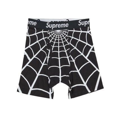 Supreme Hanes Spider-Man Boxer Briefs (2 Pack) Black