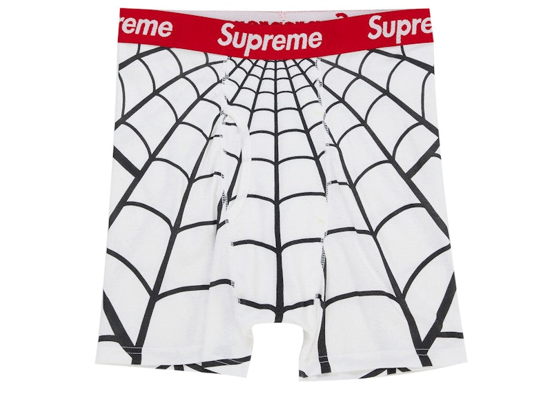 Supreme Hanes Spider-Man Boxer Briefs (2 Pack) White