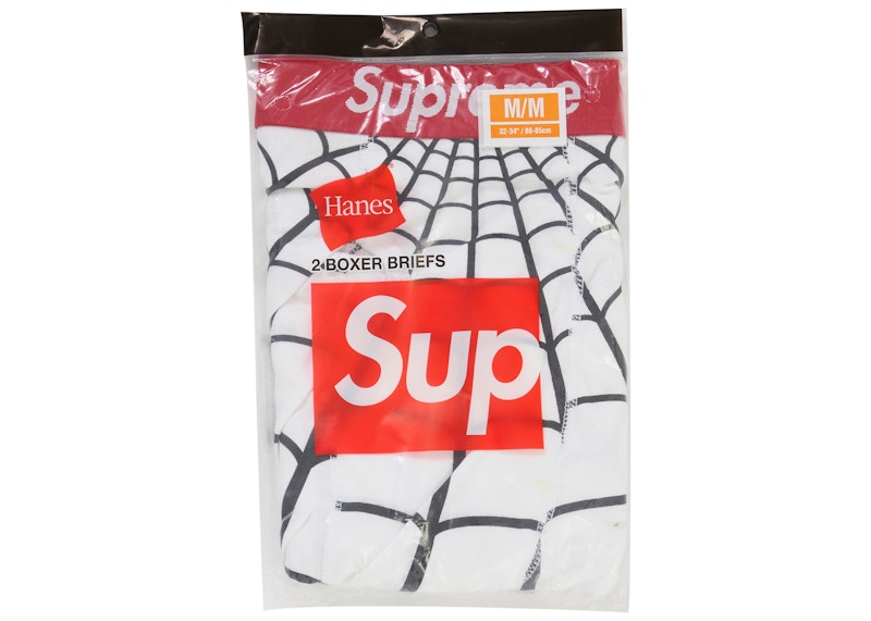 Supreme Hanes Spider-Man Boxer Briefs (2 Pack) White