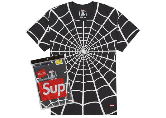 Supreme Hanes Spider-Man Tagless Tees (2 Pack) Black