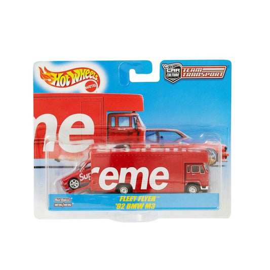 Supreme Hot Wheels Fleet Flyer + 1992 BMW M3 Red