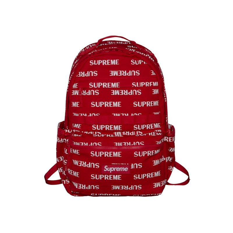 Supreme Logo Backpack (FW26) Red