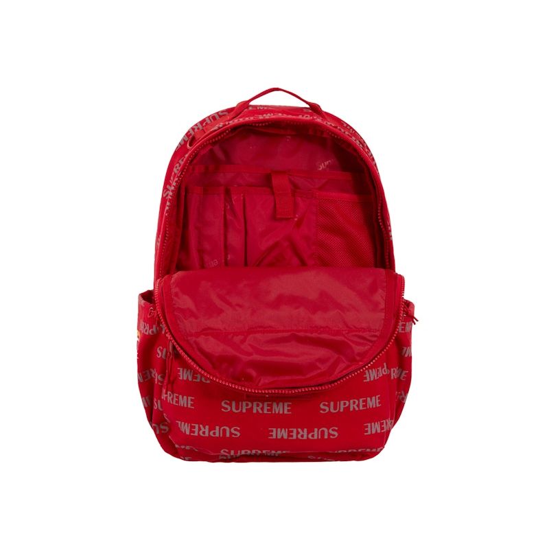 Supreme Logo Backpack (FW26) Red