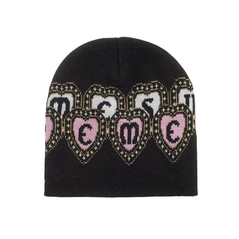 Supreme New Era Hearts Beanie Black