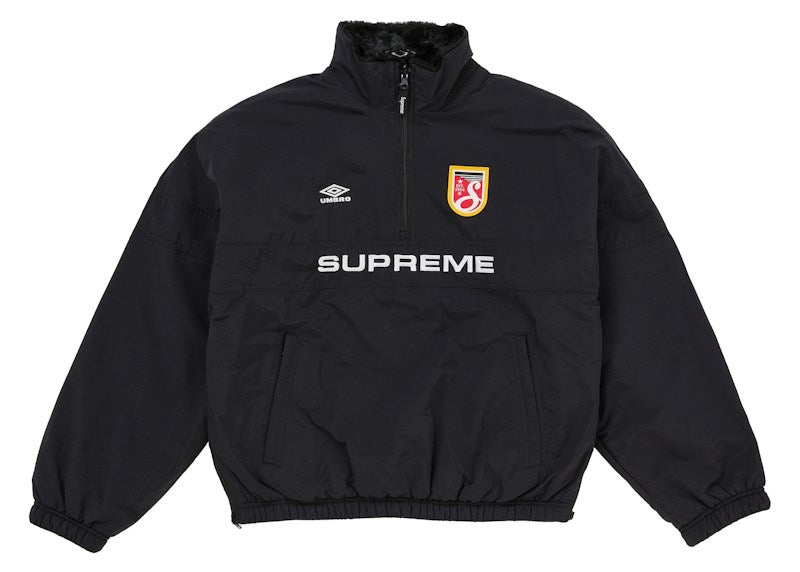 Supreme Umbro Reversible Faux Fur Pullover Black