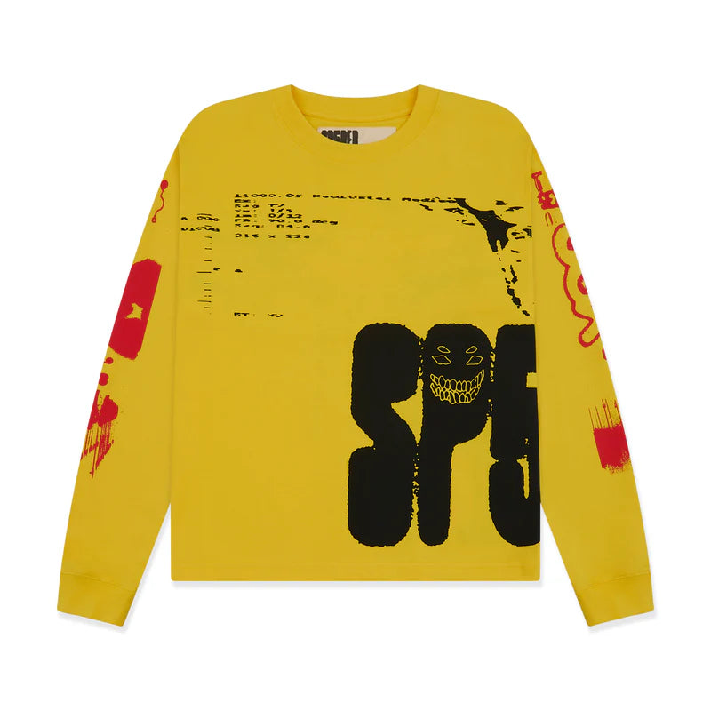 Sp5der X-Ray L/S Tee Yellow