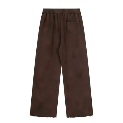 Thirteen Studios Embroidered Logo Relaxed Sweatpant Brown