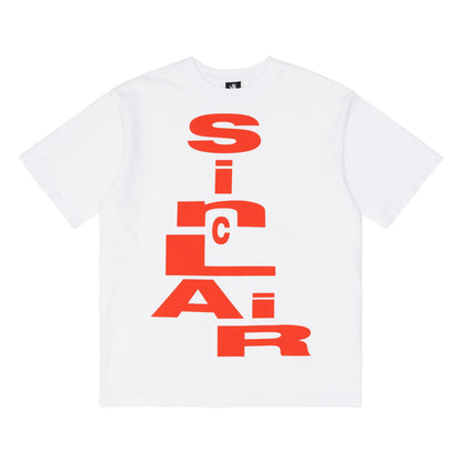 Sinclair Stack Cheddar Tee White/Red