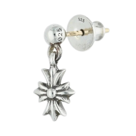 Chrome Hearts Tiny Cross drop earring