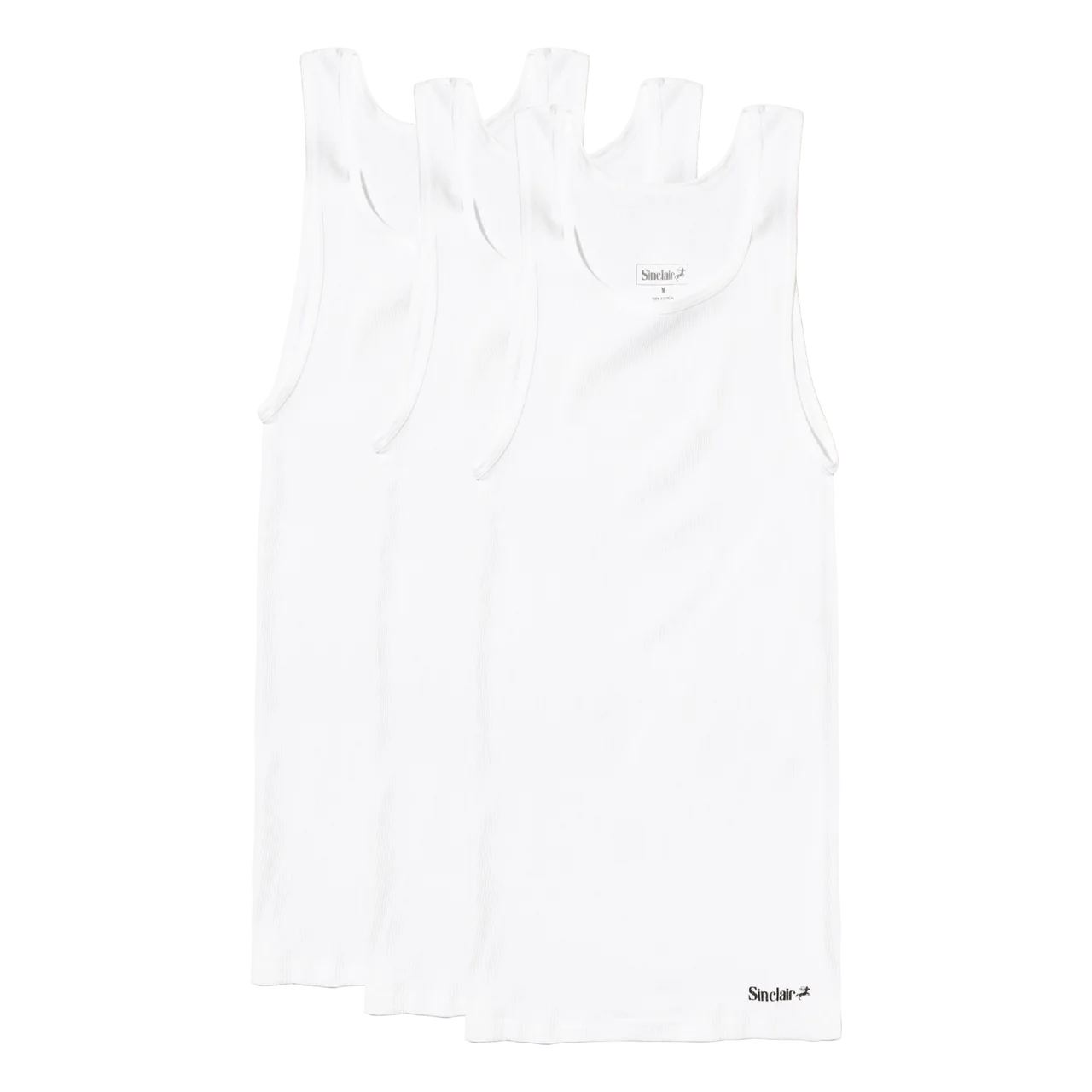 Sinclair Hat Trick 3-Pack Tank Top White