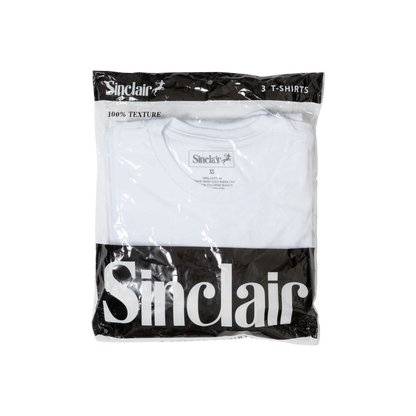 Sinclair Hat Trick 3-Pack White Tee