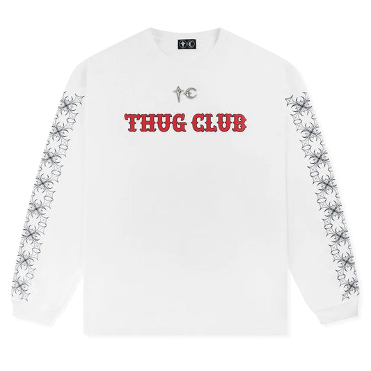 Thug Club TC Pattern L/S T-Shirt White