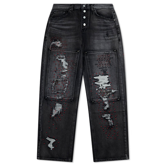 Thug Club Vintage Double Knee Pants Black