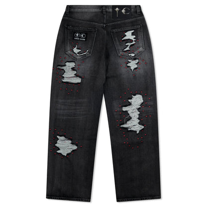 Thug Club Vintage Double Knee Pants Black