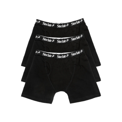 Sinclair Crown Jewel 3-Pack Boxers Black