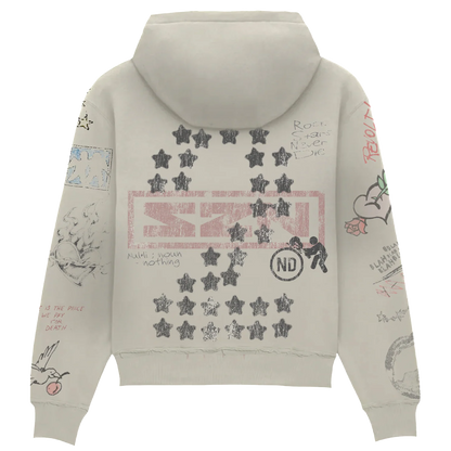 Nulli Rockstar Hoodie Grey