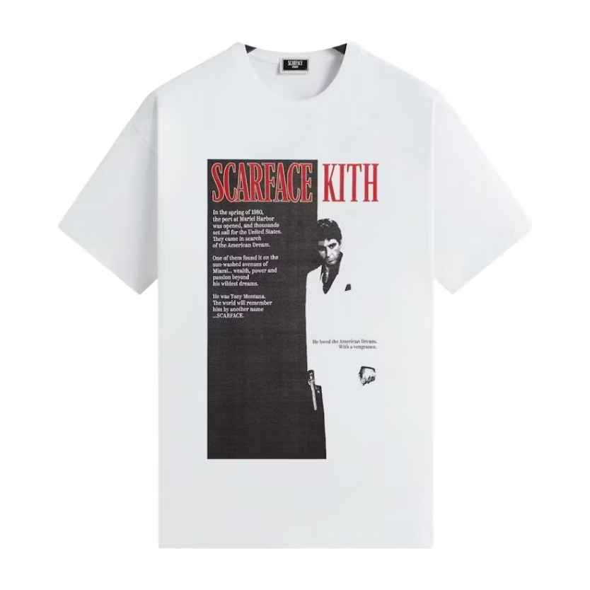 Kith x Scarface Film Poster Vintage Tee White