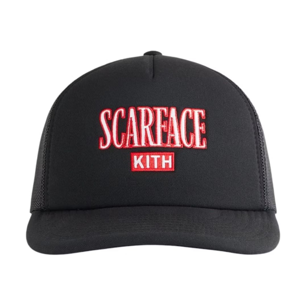 Kith x Scarface Poly Foam Nolan Trucker Hat Black