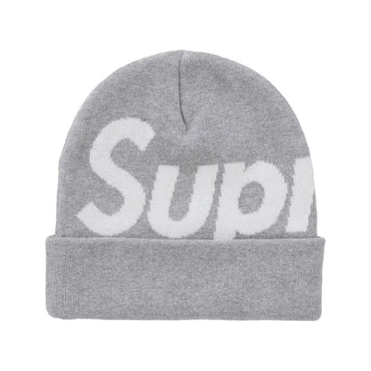 Supreme Big Logo Beanie (FW24) Ash Grey