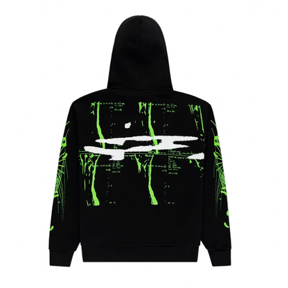 Sp5der X-Ray Hoodie Black/Green