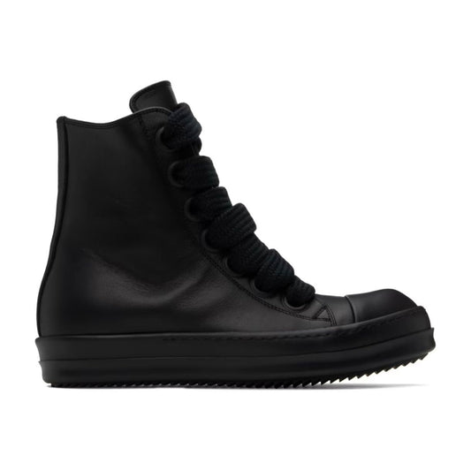 Rick Owens Jumbo Laced High Sneakers Triple Black