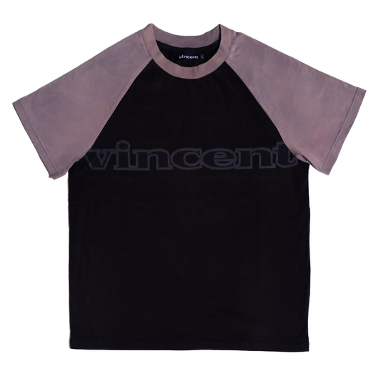 Vincent Corp. Logo Raglan Tee Black
