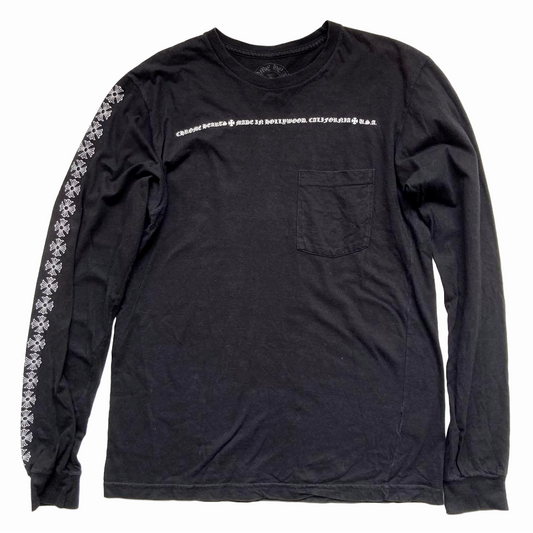 Chrome Hearts Made In Hollywood Plus Cross Sleeve L/S T-Shirt Black