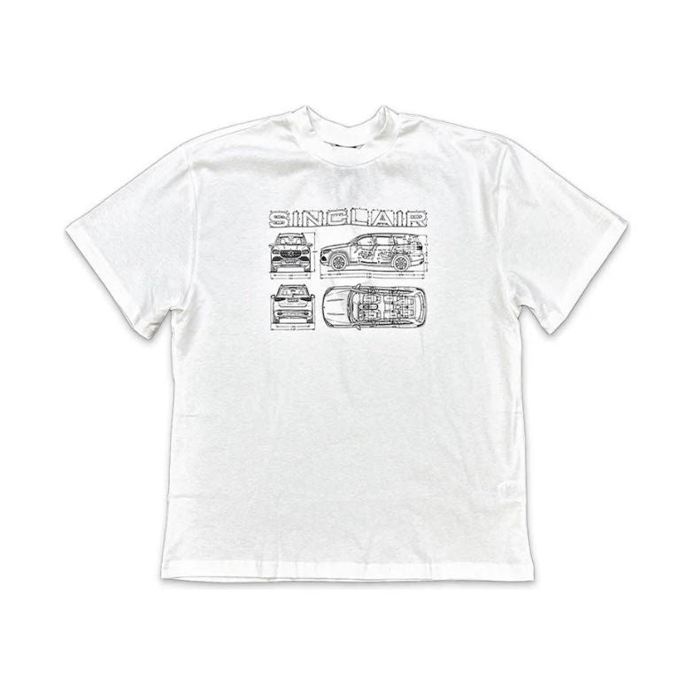 Sinclair Blueprint Tee White