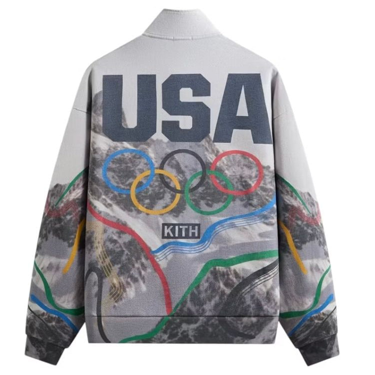 Kith for Team USA Winter Mountain Quarter Zip White