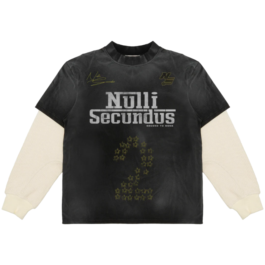 Nulli Racing Thermal L/S T-Shirt Washed Black/Cream