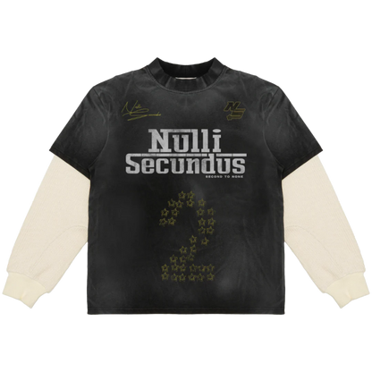 Nulli Racing Thermal L/S T-Shirt Washed Black/Cream