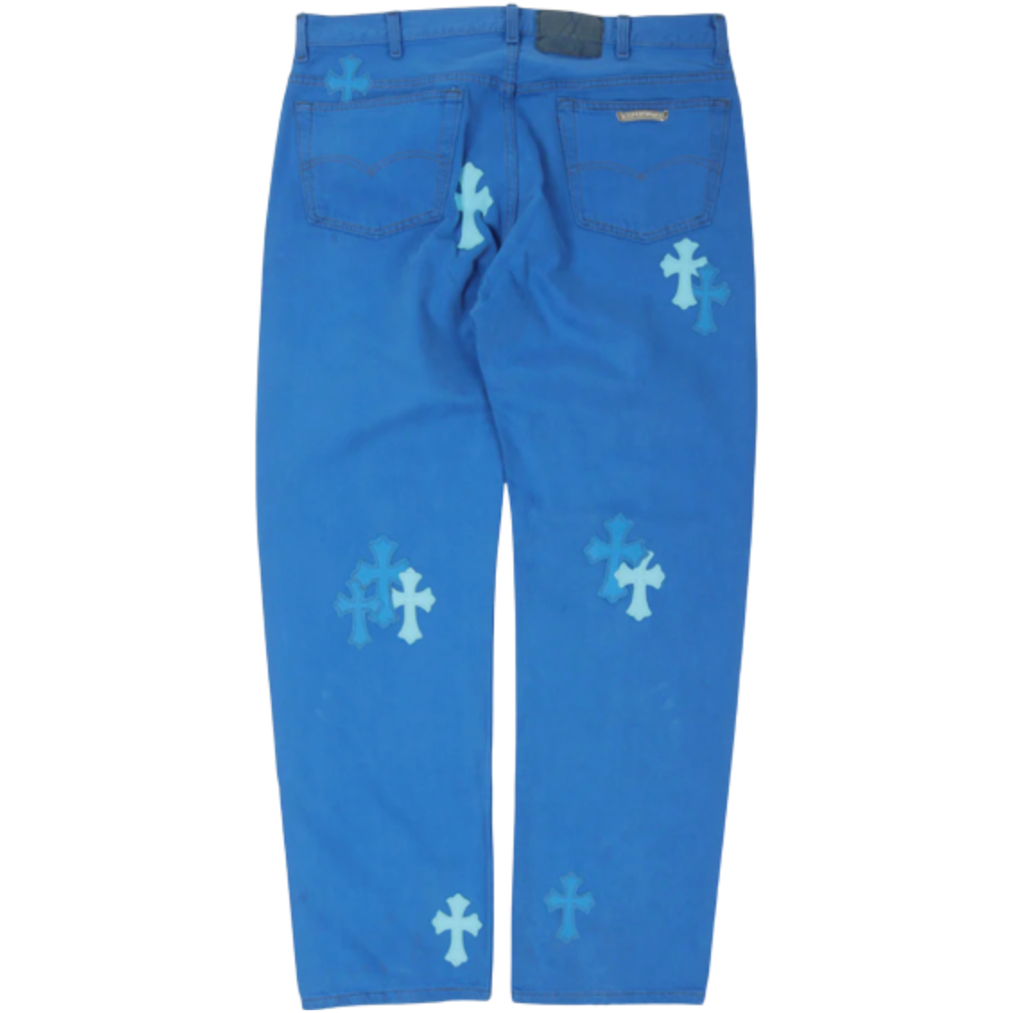 Chrome Hearts Blue Levi's Cross Patch Jeans