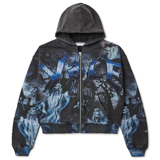 Vale Forever Casper Zip-Up Hoodie Black