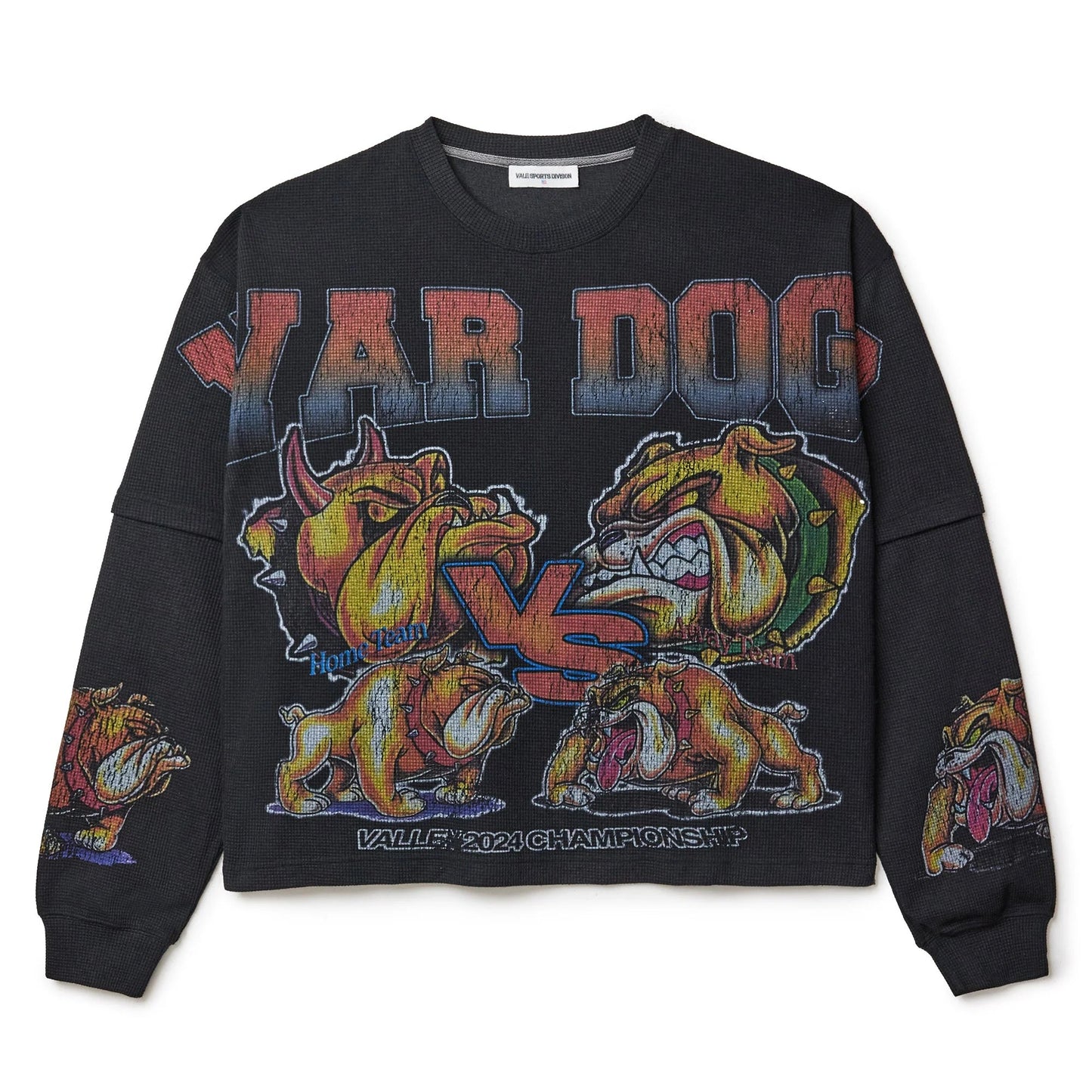 Vale Forever War Dog Thermal L/S T-Shirt Black