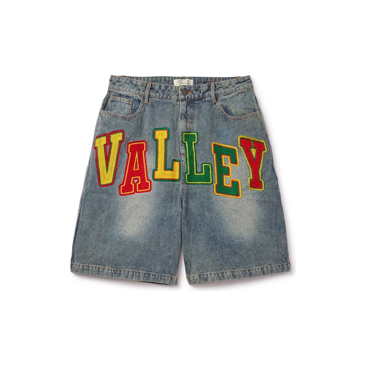 Vale Forever Collage Jorts Light Wash