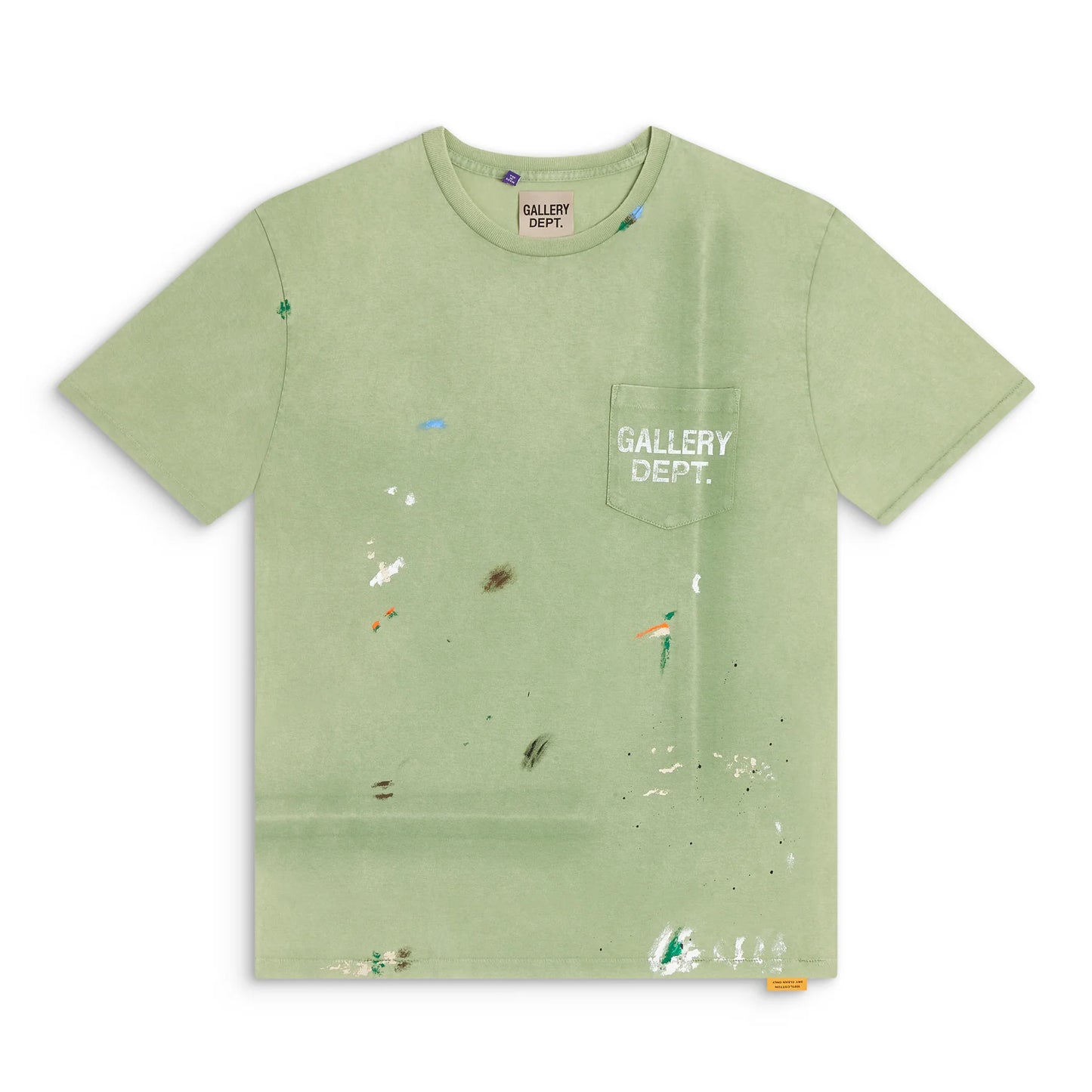 Gallery Dept. Vintage Logo Painted Tee Light Green