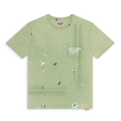 Gallery Dept. Vintage Logo Painted Tee Light Green