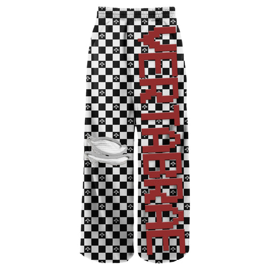 Vertabrae C-2 Grid Sweatpants Black/White/Red