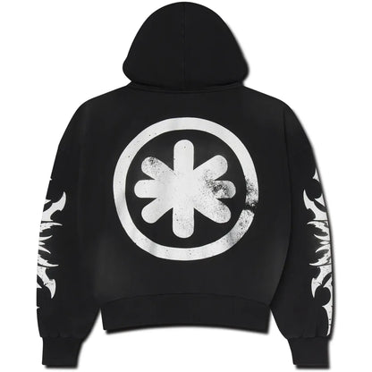 LOSTSHDWS Acid Wash Zip-Up Hoodie Black (ComplexCon Exclusive)