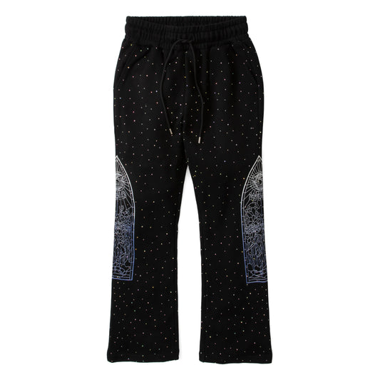 Who Decides War Rhinestone Sweatpant Coal