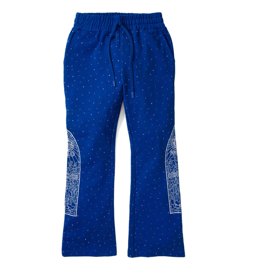 Who Decides War Rhinestone Sweatpant Indigo