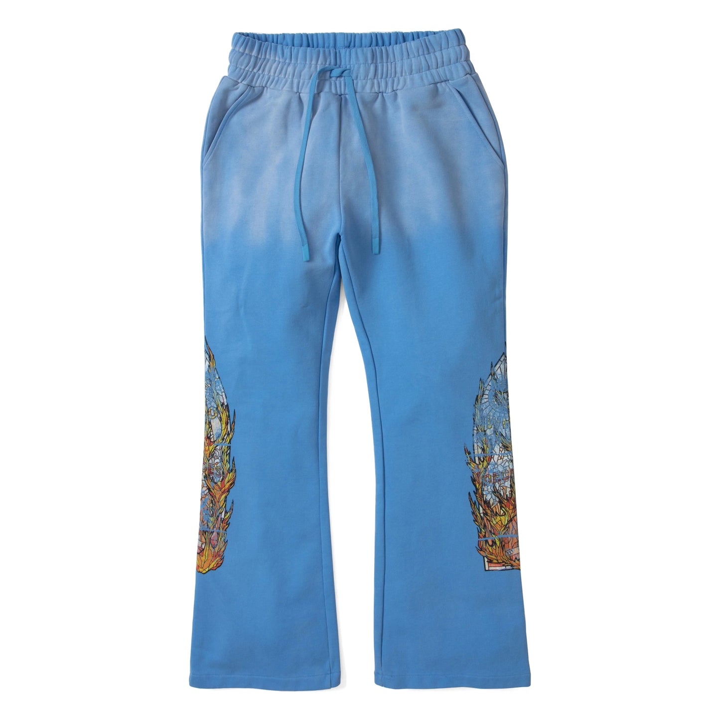 Who Decides War Faded Flame Glass Sweatpant Sky