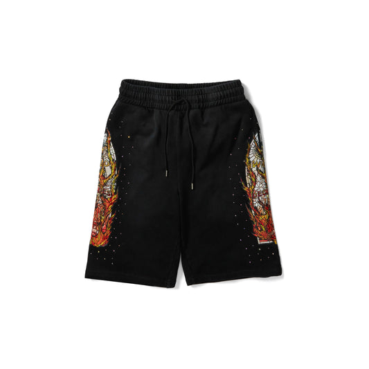 Who Decides War Flame Glass Lounge Short Black