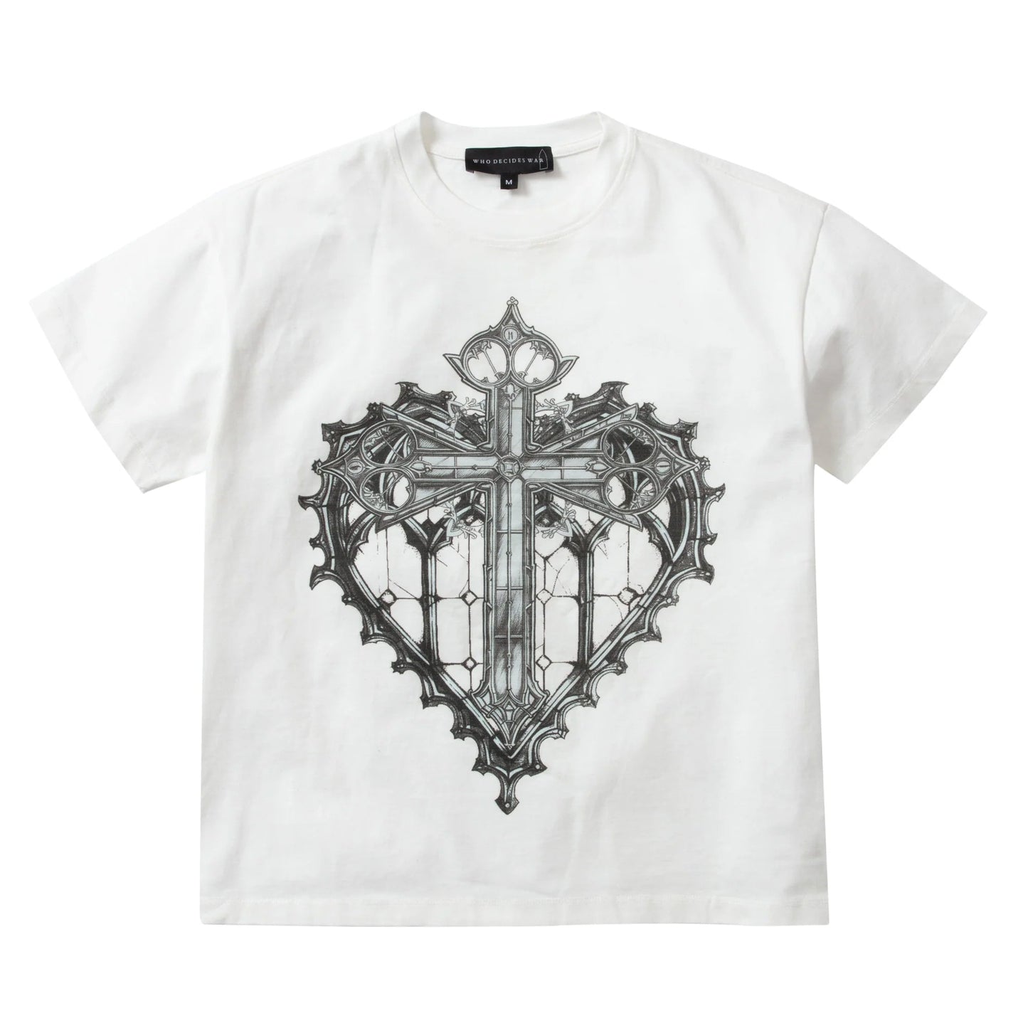 Who Decides War Sacred Heart T-Shirt White