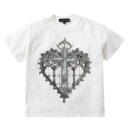 Who Decides War Sacred Heart T-Shirt White