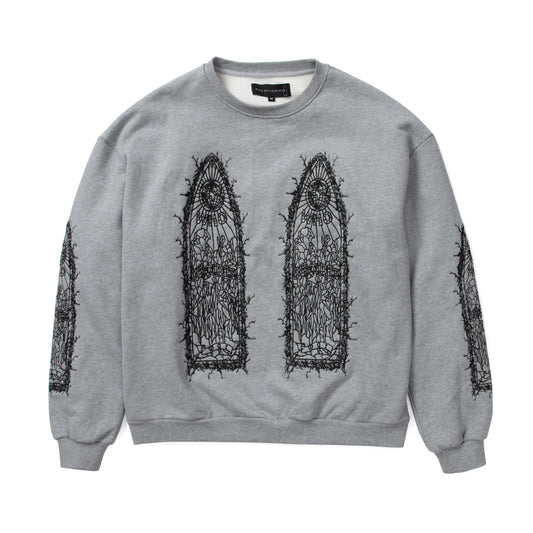 Who Decides War Thorned Pullover Vintage Grey